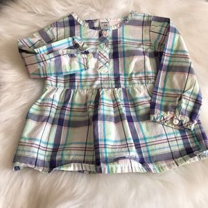 Toddler Girl Plaid Blouse